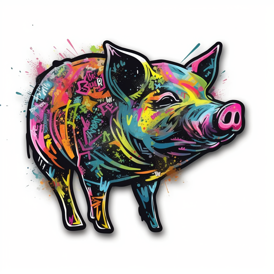 PIg Vinyl Decal Sticker for Car, Laptop, Tumbler and more # 005688