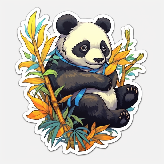 Cute and adorable Panda Vinyl Decal Sticker for Car, Laptop, Tumbler and more # 0010739