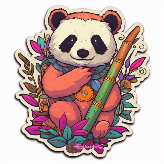 Cute and adorable Panda Vinyl Decal Sticker for Car, Laptop, Tumbler and more # 0010769