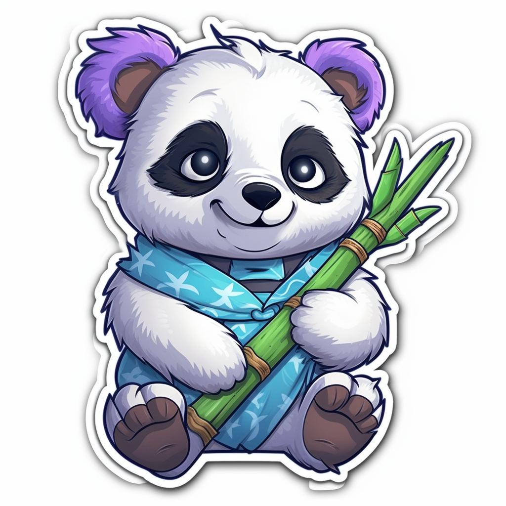 Cute and adorable Panda Vinyl Decal Sticker for Car, Laptop, Tumbler and more # 0010757