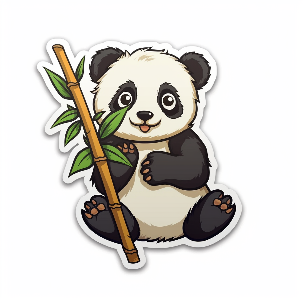 Cute and adorable Panda Vinyl Decal Sticker for Car, Laptop, Tumbler and more # 0010764