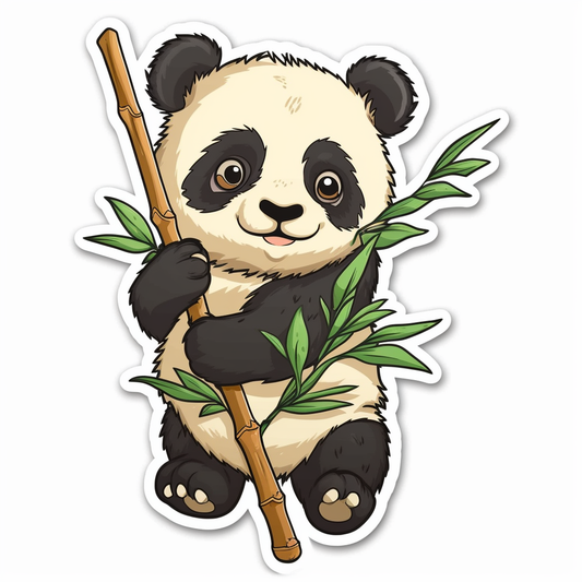 Cute and adorable Panda Vinyl Decal Sticker for Car, Laptop, Tumbler and more # 0010762