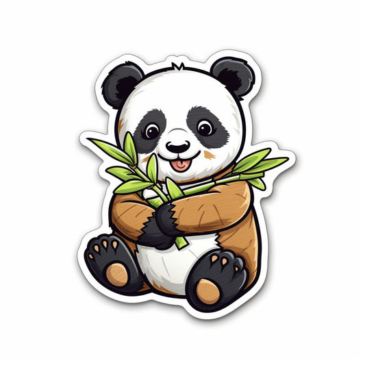 Cute and adorable Panda Vinyl Decal Sticker for Car, Laptop, Tumbler and more # 0010776