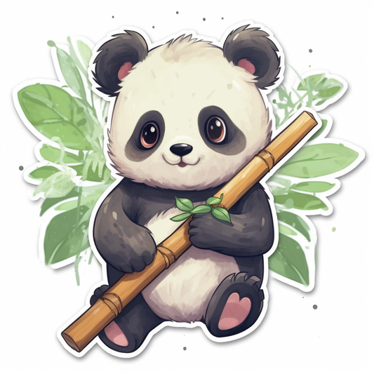 Cute and adorable Panda Vinyl Decal Sticker for Car, Laptop, Tumbler and more # 0010760