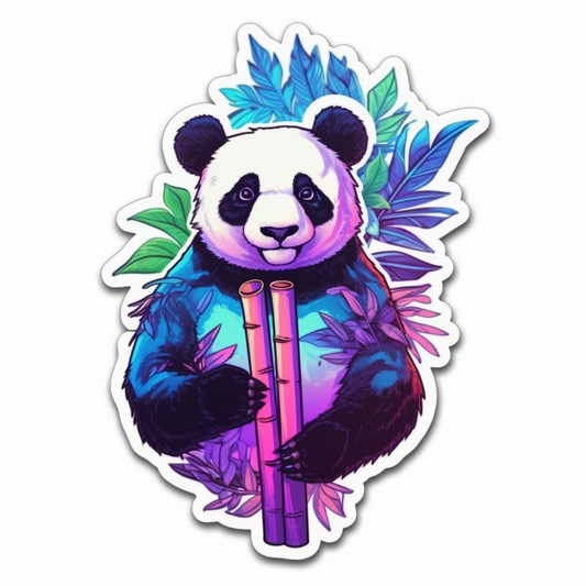 Cute and adorable Panda Vinyl Decal Sticker for Car, Laptop, Tumbler and more # 0010781