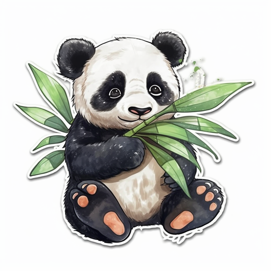 Cute and adorable Panda Vinyl Decal Sticker for Car, Laptop, Tumbler and more # 0010765