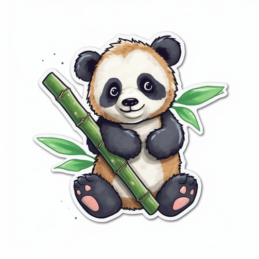 Cute and adorable Panda Vinyl Decal Sticker for Car, Laptop, Tumbler and more # 0010770