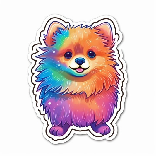 Cute and Adorable Pomeranian Vinyl Decal Sticker for Car, Laptop, Tumbler and more # 0011137