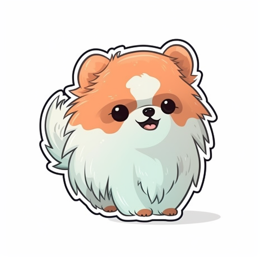 Pomeranian Dog Vinyl Decal Sticker for Car, Laptop, Tumbler and more # 002288