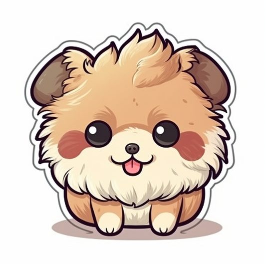 Pomeranian Dog Vinyl Decal Sticker for Car, Laptop, Tumbler and more # 002325