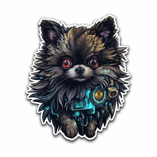 Pomeranian Dog Vinyl Decal Sticker for Car, Laptop, Tumbler and more # 1903