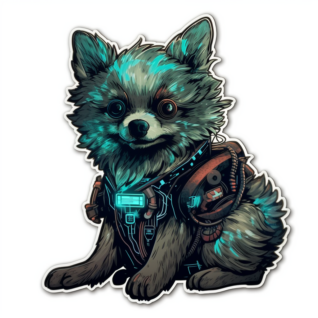 Pomeranian Dog Vinyl Decal Sticker for Car, Laptop, Tumbler and more # 1904