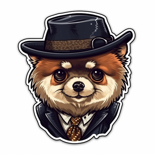 Pomeranian Dog Vinyl Decal Sticker for Car, Laptop, Tumbler and more # 1883