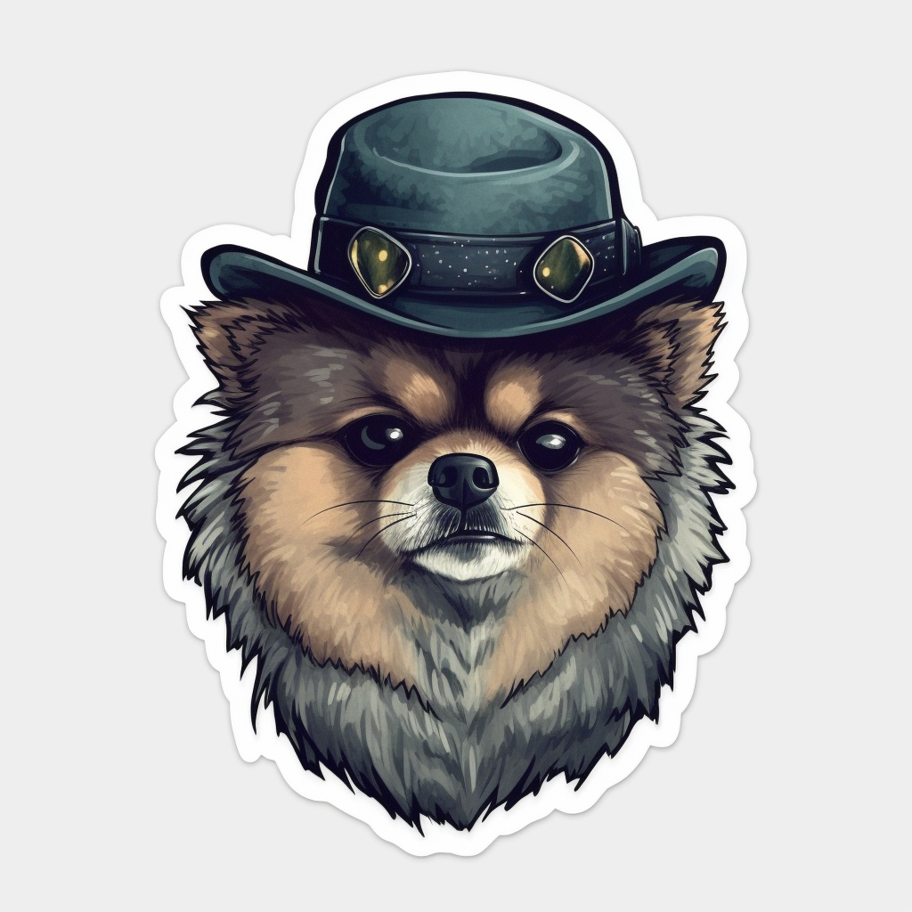 Pomeranian Dog Vinyl Decal Sticker for Car, Laptop, Tumbler and more # 002576