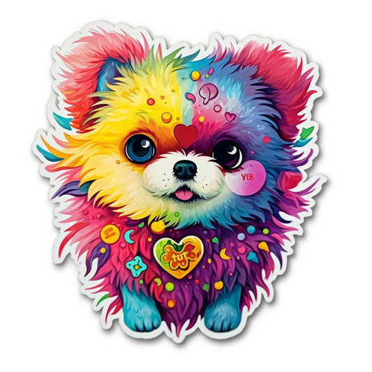Pomeranian Dog Vinyl Decal Sticker for Car, Laptop, Tumbler and more # 1864