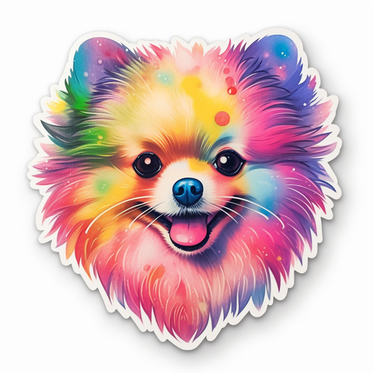 Pomeranian Dog Vinyl Decal Sticker for Car, Laptop, Tumbler and more # 002620