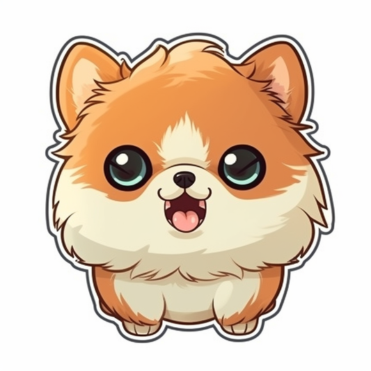 Pomeranian Dog Vinyl Decal Sticker for Car, Laptop, Tumbler and more # 002633