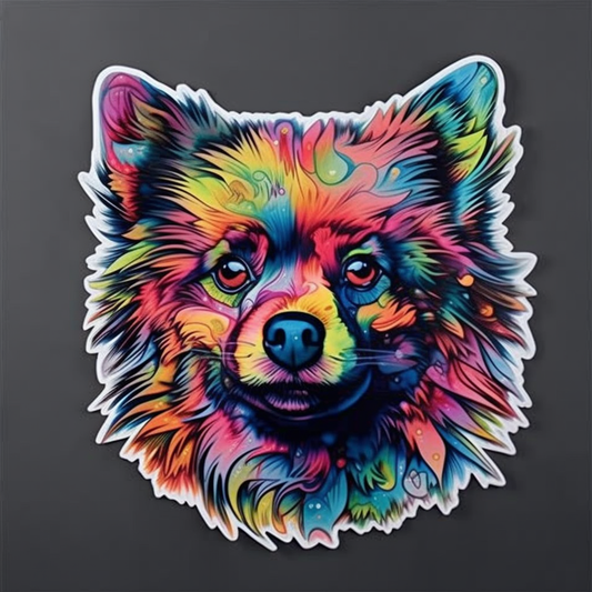 Pomeranian Dog Vinyl Decal Sticker for Car, Laptop, Tumbler and more # 1855