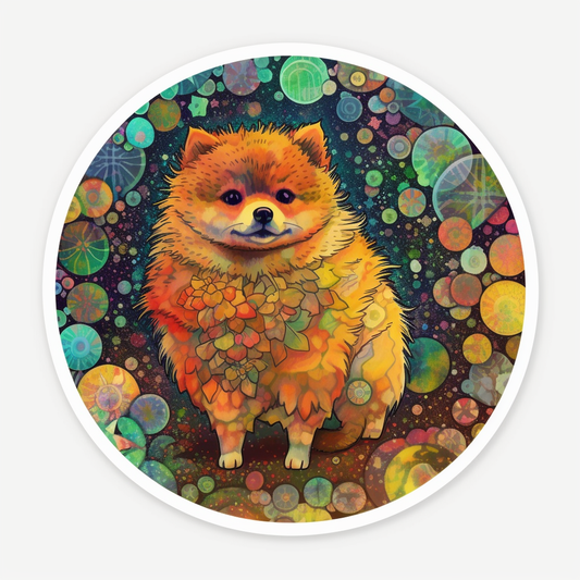 Pomeranian Dog Vinyl Decal Sticker for Car, Laptop, Tumbler and more # 1858