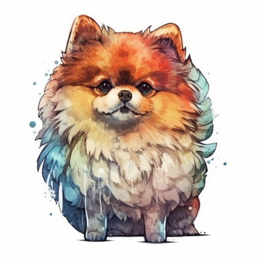 Pomeranian Dog Vinyl Decal Sticker for Car, Laptop, Tumbler and more # 002547