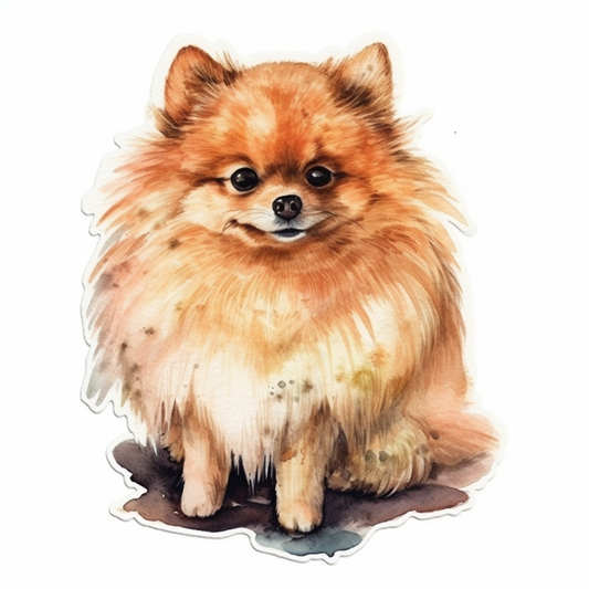 Pomeranian Dog Vinyl Decal Sticker for Car, Laptop, Tumbler and more # 1879