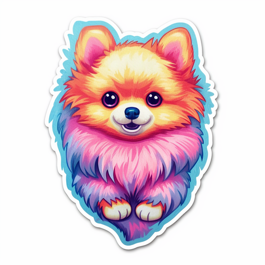 Pomeranian Adorable Vinyl Decal Sticker for Car, Laptop, Tumbler and more # 0011264