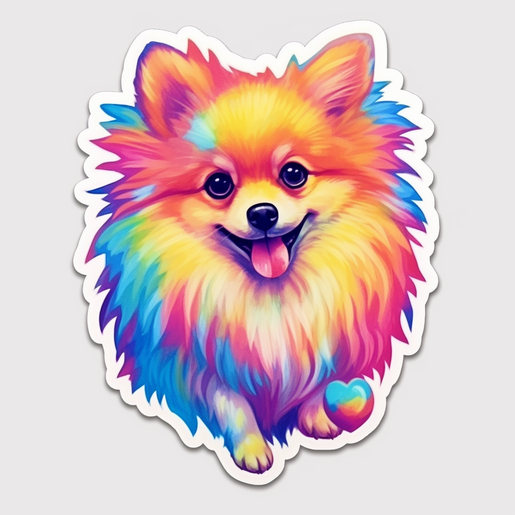 Pomeranian Adorable Vinyl Decal Sticker for Car, Laptop, Tumbler and more # 0011261