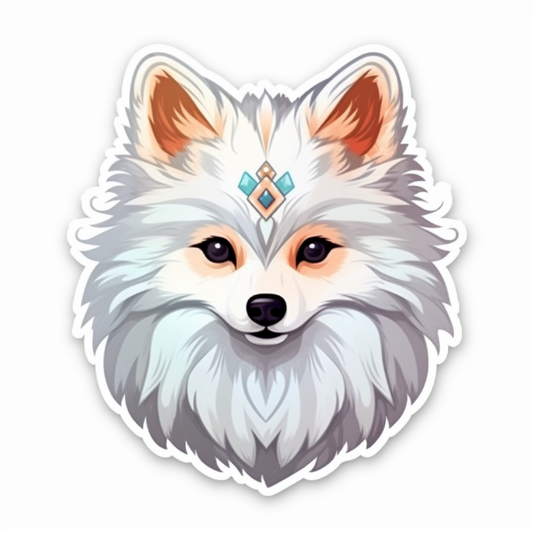 Cute and Adorable Pomeranian Vinyl Decal Sticker for Car, Laptop, Tumbler and more # 0011139