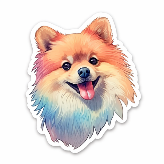 Pomeranian Adorable Vinyl Decal Sticker for Car, Laptop, Tumbler and more # 0011259