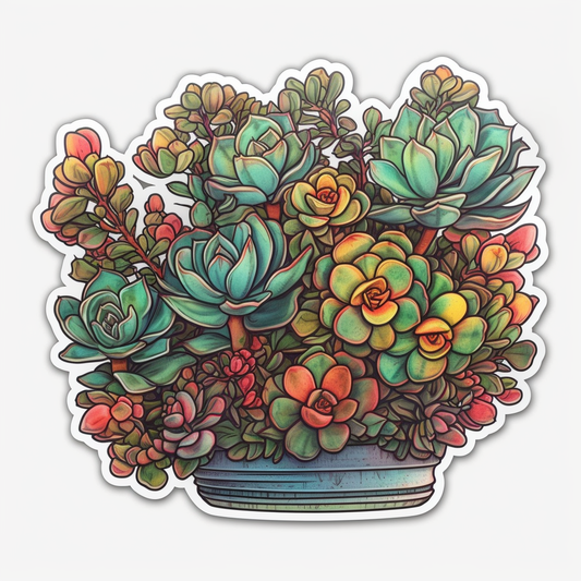 Portualacaria Succulent Vinyl Decal Sticker for Car, Laptop, Tumbler and more # 006696