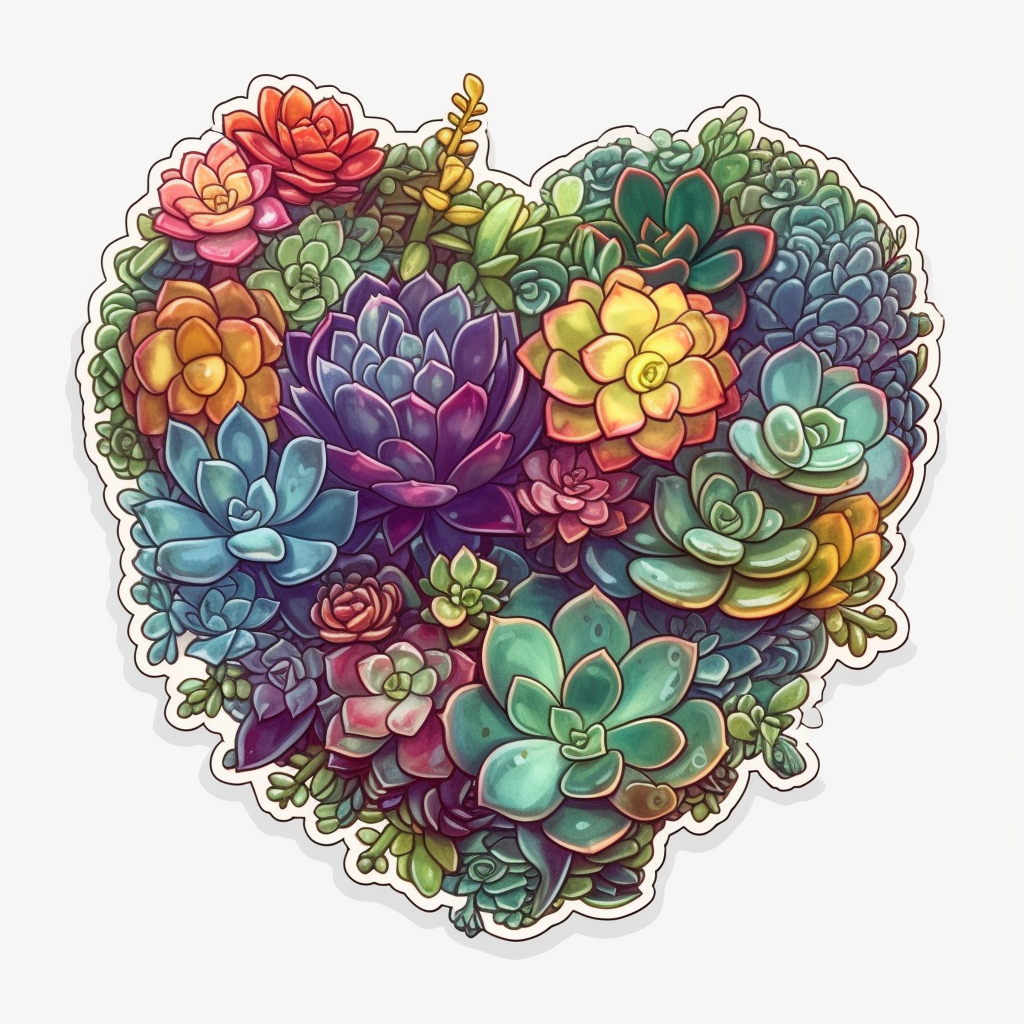 Portualacaria Succulent Vinyl Decal Sticker for Car, Laptop, Tumbler and more # 006670