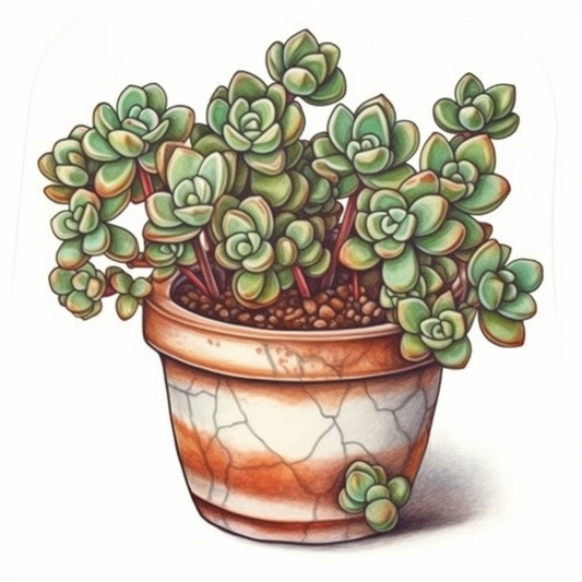 Portualacaria Succulent Vinyl Decal Sticker for Car, Laptop, Tumbler and more # 006667