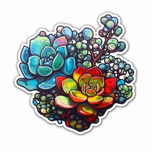 Portualacaria Succulent Vinyl Decal Sticker for Car, Laptop, Tumbler and more # 006625