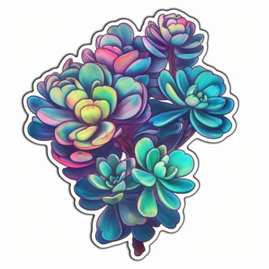 Portualacaria Succulent Vinyl Decal Sticker for Car, Laptop, Tumbler and more # 006653