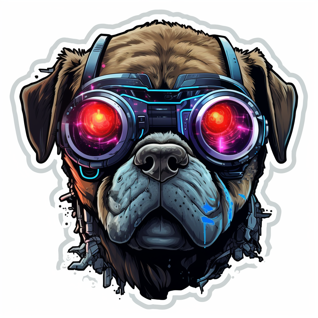 Pug Dog Vinyl Decal Sticker for Car, Laptop, Tumbler and more # 0011373