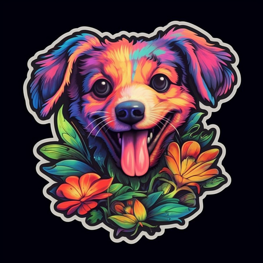 Puppy Dog Vinyl Decal Sticker for Car, Laptop, Tumbler and more # 0010806