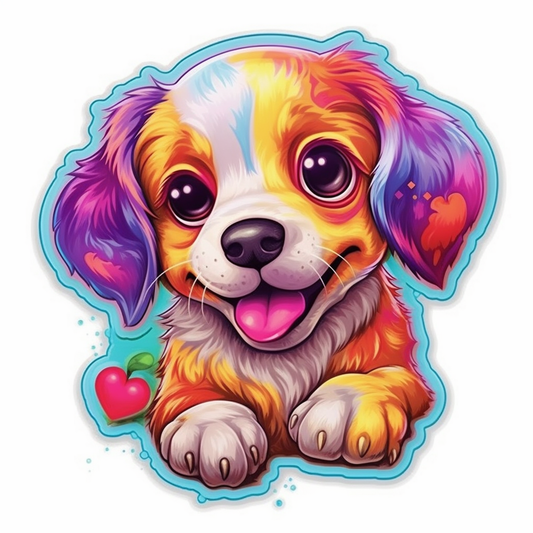 Puppy Dog Vinyl Decal Sticker for Car, Laptop, Tumbler and more # 0010807