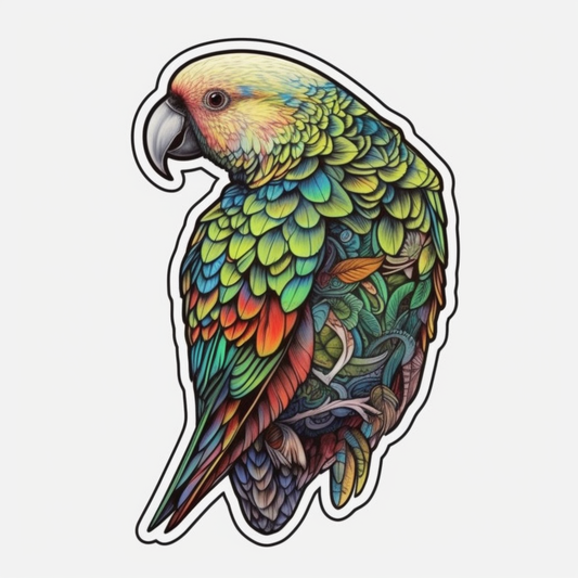 Quaker Parrot Vinyl Decal Sticker for Car, Laptop, Tumbler and more # 003735