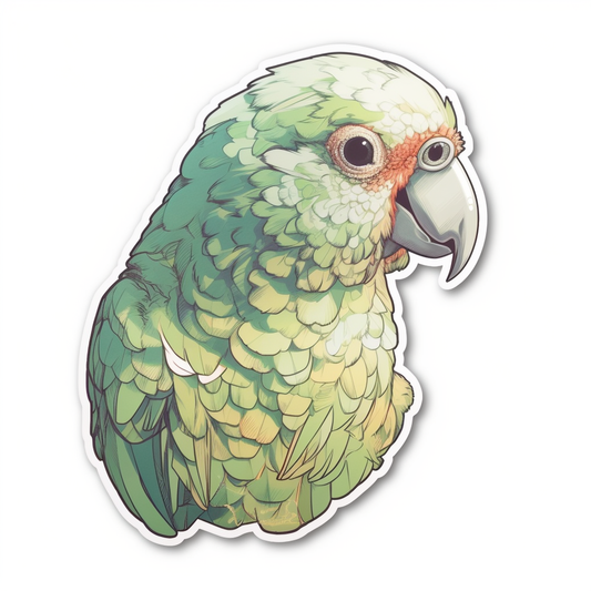 Quaker Parrot Vinyl Decal Sticker for Car, Laptop, Tumbler and more # 003789
