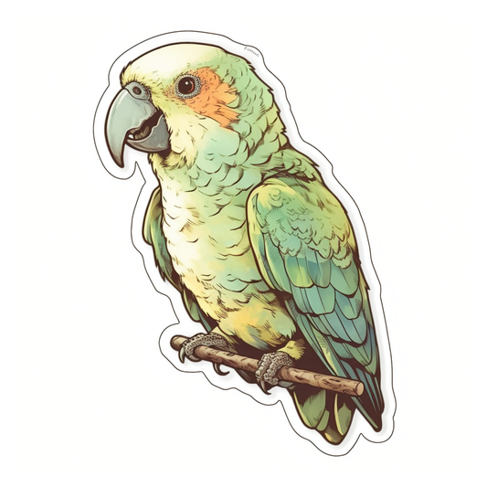 Quaker Parrot Vinyl Decal Sticker for Car, Laptop, Tumbler and more # 003787