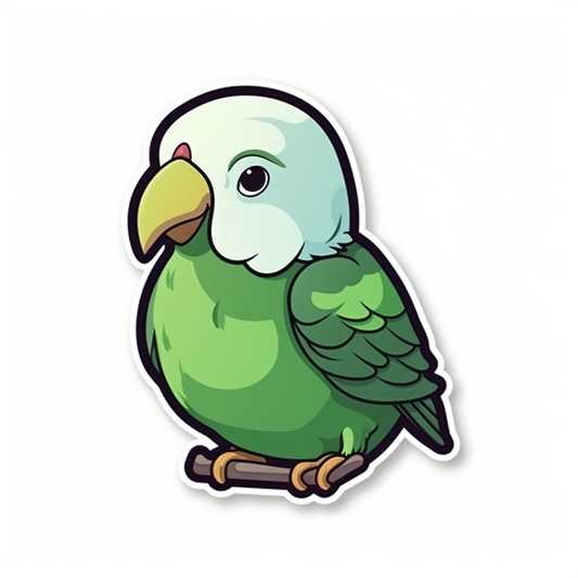 Quaker Parrot Vinyl Decal Sticker for Car, Laptop, Tumbler and more # 003733
