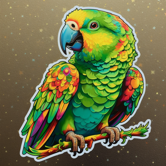 Quaker Parrot Vinyl Decal Sticker for Car, Laptop, Tumbler and more # 003755