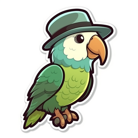 Quaker Parrot Vinyl Decal Sticker for Car, Laptop, Tumbler and more # 003730