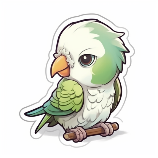 Quaker Parrot Vinyl Decal Sticker for Car, Laptop, Tumbler and more # 003725