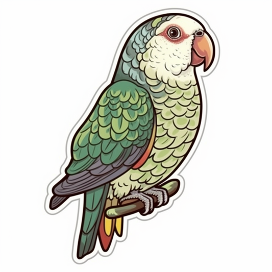 Quaker Parrot Vinyl Decal Sticker for Car, Laptop, Tumbler and more # 003741