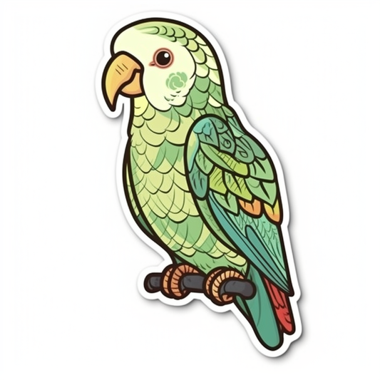 Quaker Parrot Vinyl Decal Sticker for Car, Laptop, Tumbler and more # 003743