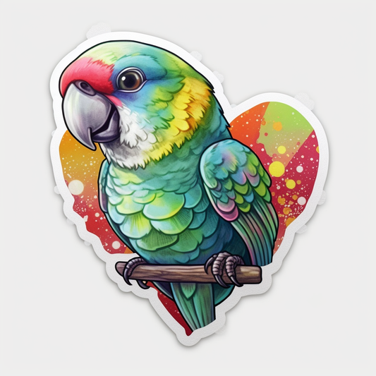 Quaker Parrot Vinyl Decal Sticker for Car, Laptop, Tumbler and more # 003759