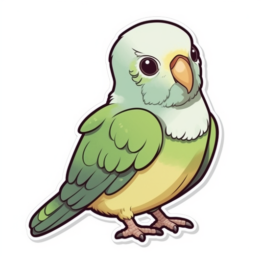 Quaker Parrot Vinyl Decal Sticker for Car, Laptop, Tumbler and more # 003767