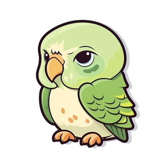 Quaker Parrot Vinyl Decal Sticker for Car, Laptop, Tumbler and more # 003763