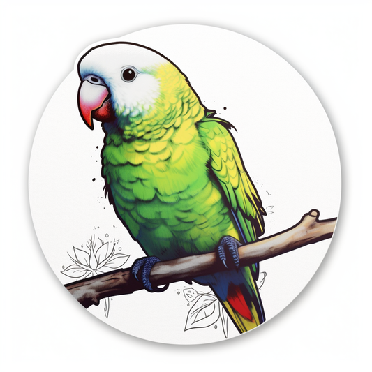 Quaker Parrot Vinyl Decal Sticker for Car, Laptop, Tumbler and more # 003774